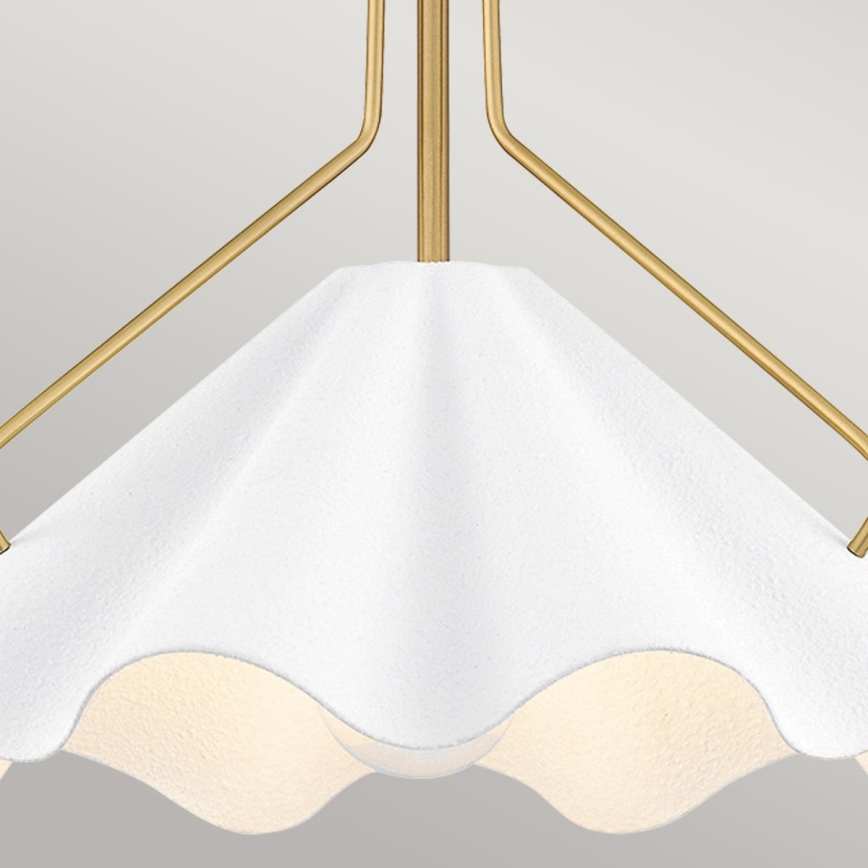 Quoizel - Lámpara colgante MEJIA 1xE27/60W/230V diá. 35,6 cm latón