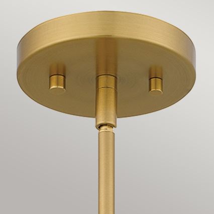Quoizel - Lámpara colgante MEJIA 1xE27/60W/230V diá. 35,6 cm latón