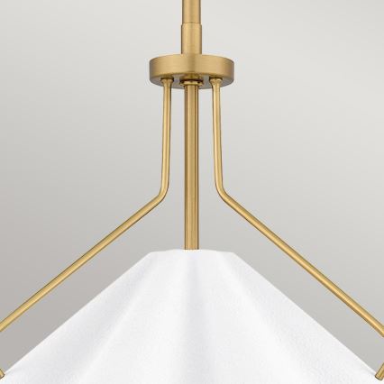 Quoizel - Lámpara colgante MEJIA 1xE27/60W/230V diá. 35,6 cm latón