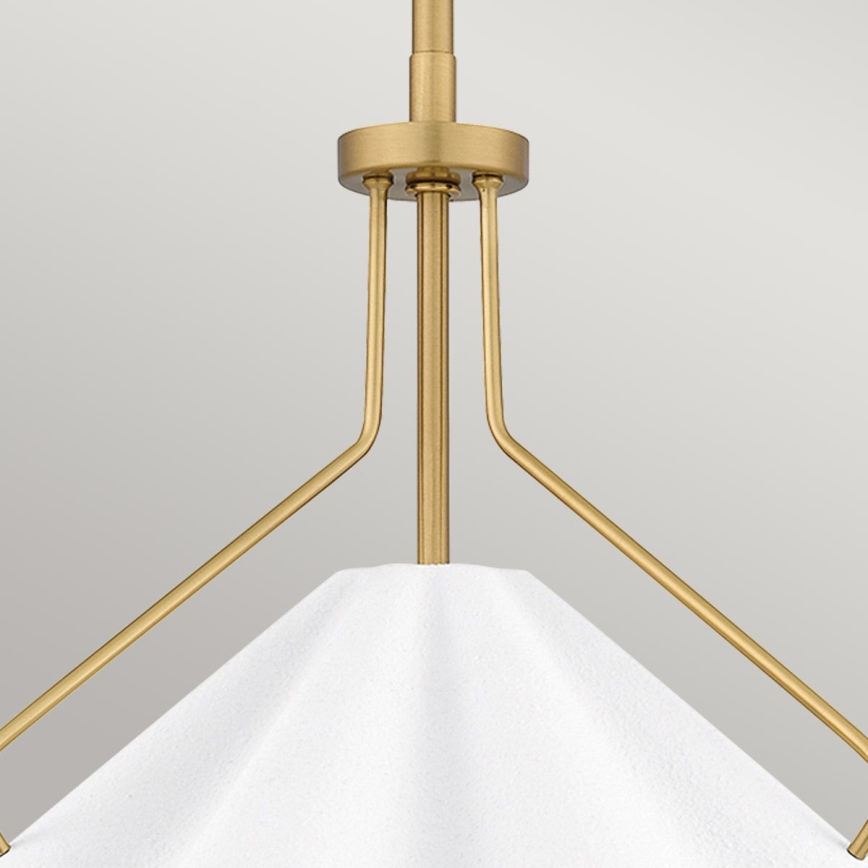 Quoizel - Lámpara colgante MEJIA 1xE27/60W/230V diá. 35,6 cm latón