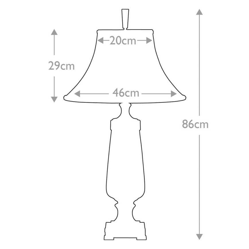 Quoizel - Lámpara de mesa MONTEVERDE 1xE27/60W/230V
