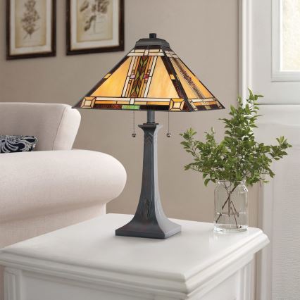 Quoizel - Lámpara de mesa NAVAJO 2xE27/60W/230V