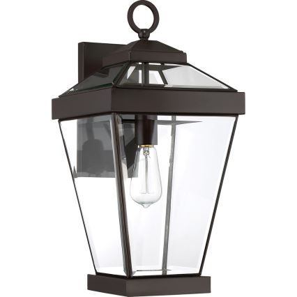 Quoizel - Aplique de exterior RAVINE 1xE27/60W/230V IP44 marrón