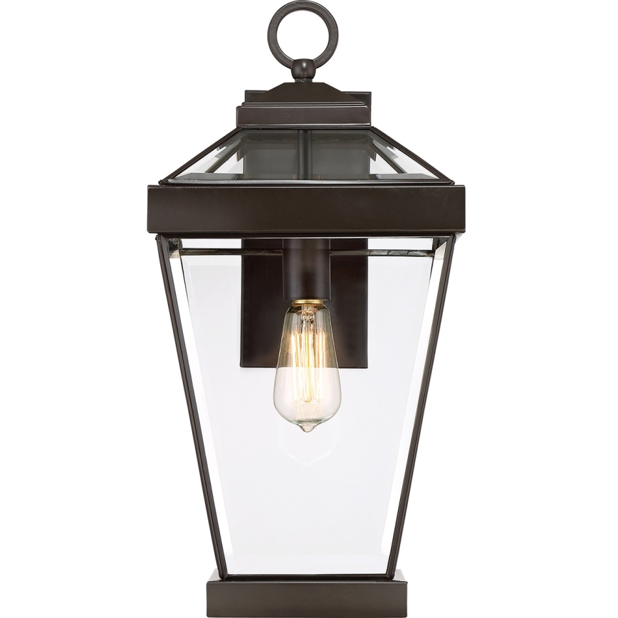 Quoizel - Aplique de exterior RAVINE 1xE27/60W/230V IP44 marrón