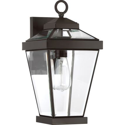 Quoizel - Aplique de exterior RAVINE 1xE27/60W/230V IP44 marrón