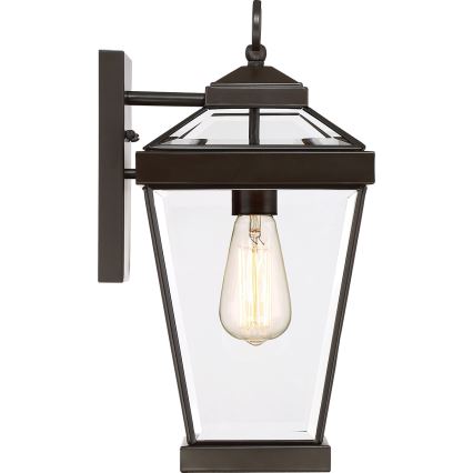 Quoizel - Aplique de exterior RAVINE 1xE27/60W/230V IP44 marrón