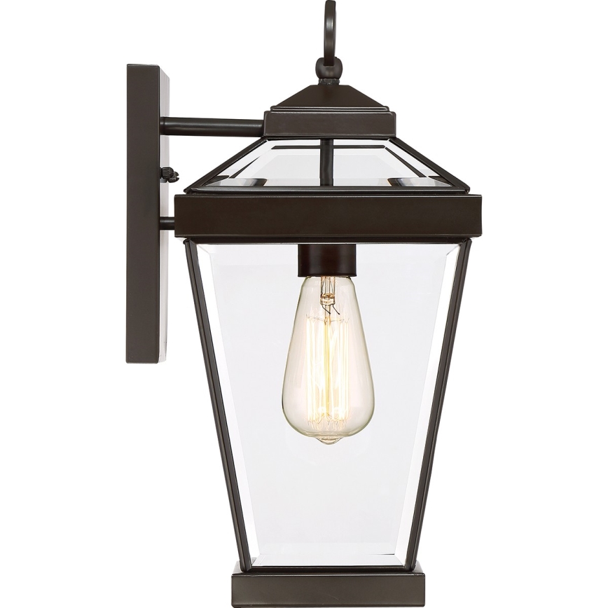 Quoizel - Aplique de exterior RAVINE 1xE27/60W/230V IP44 marrón