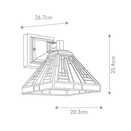 Quoizel - Aplique de pared Tiffany STEPHEN 1xE27/100W/230V