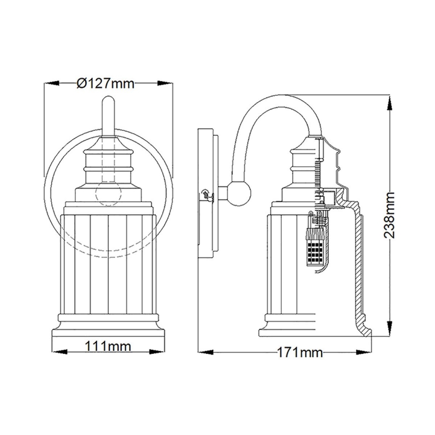 Quoizel - Aplique LED de baño SWELL 1xG9/3W/230V IP44