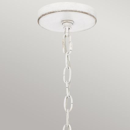 Quoizel - Lámpara colgante con cadena WAYLON 4xE27/60W/230V Ø 50,4 cm marrón/blanco