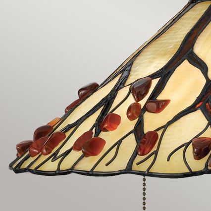 Quoizel - Lámpara de mesa Tiffany WHISPERING 2xE27/60W/230V