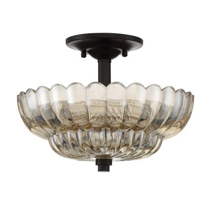 Quoizel - Plafón WHITECAP 3xE14/40W/230V diá. 29,7 cm