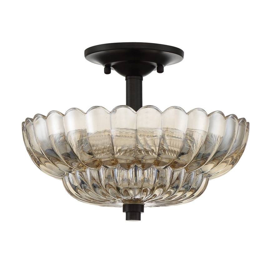 Quoizel - Plafón WHITECAP 3xE14/40W/230V diá. 29,7 cm