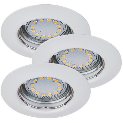 Rabalux - Set de 3 focos empotrables LED para techo 1xGU10/3W/230V IP40