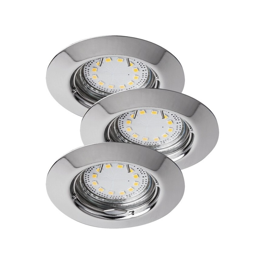 Rabalux - SET 3xLED Lámpara empotrable de baño 3xGU10/3W/230V IP44