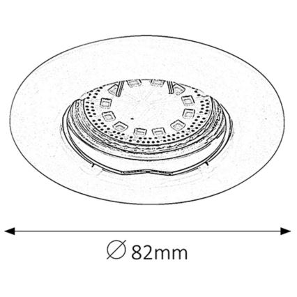 Rabalux - SET 3xLED Lámpara empotrable de baño 3xGU10/3W/230V IP44