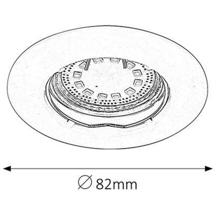 Rabalux - SET 3xLED Lámpara empotrada 3xGU10/3W/230V IP40