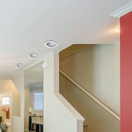 Rabalux - Juego de 3 focos empotrados LED, 1x casquillo GU10/3W/230V, IP40