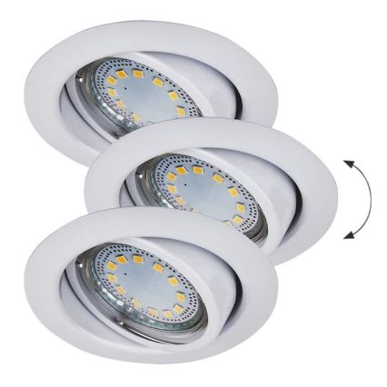 Rabalux - SET 3xLED Lámpara empotrada 3xGU10/3W/230V IP40
