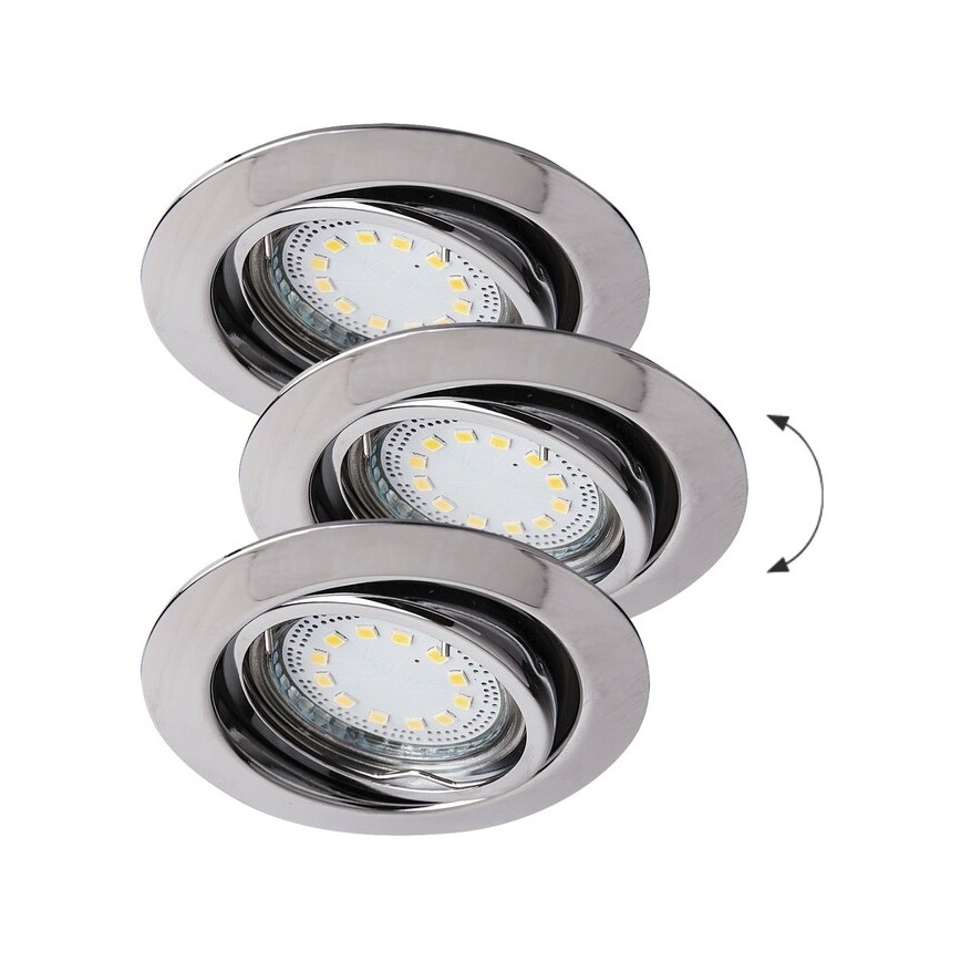 Rabalux - SET 3xLED Lámpara empotrada 3xGU10/3W/230V IP40