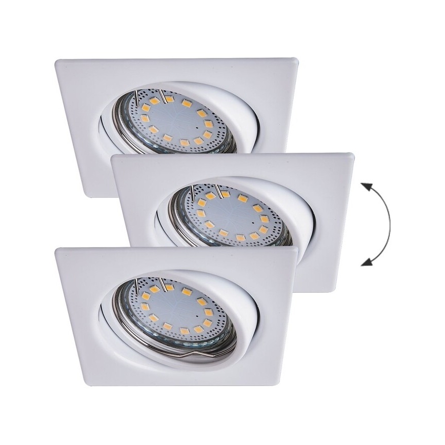 Rabalux - SET 3xLED Lámpara empotrada 3xGU10/3W/230V IP40