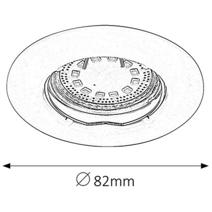 Rabalux - SET 3xLED Lámpara empotrada 3xGU10/3W/230V IP40