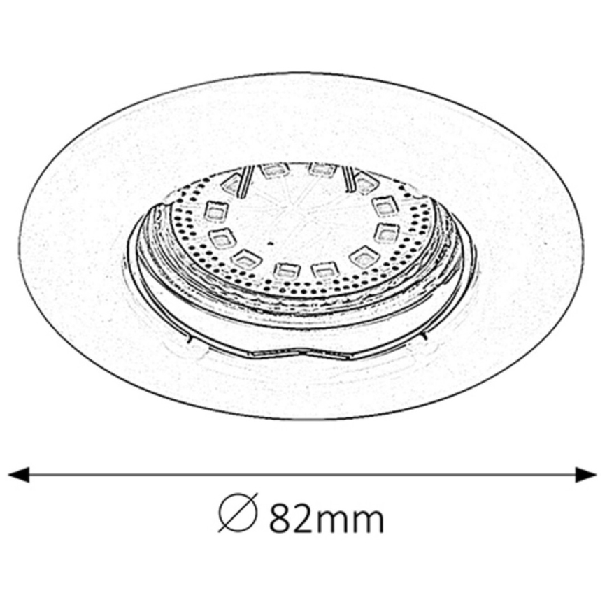 Rabalux - SET 3xLED Lámpara empotrada 3xGU10/3W/230V IP40