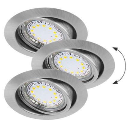 Rabalux - SET 3xLED Lámpara empotrada 3xGU10/3W/230V IP40