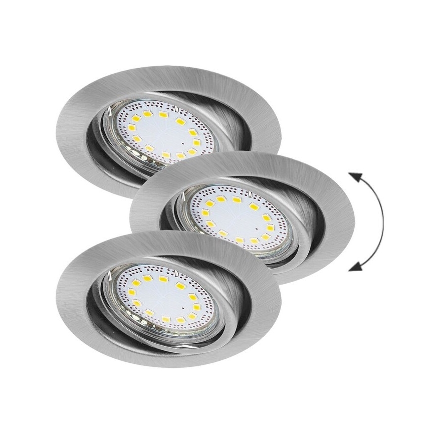 Rabalux - SET 3xLED Lámpara empotrada 3xGU10/3W/230V IP40
