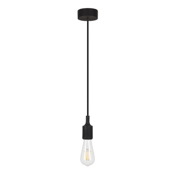 Rabalux 1412 - Lámpara colgante ROXY 1xE27/40W negra
