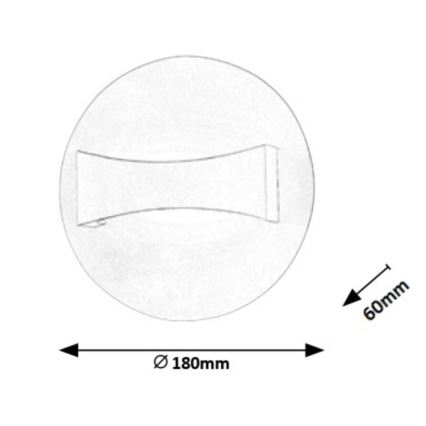 Rabalux - Aplique LED LED/6W/230V