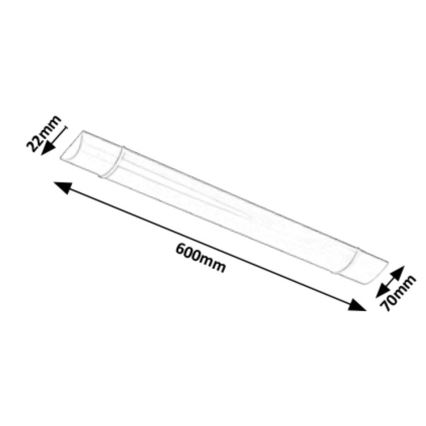 Rabalux - Lámpara LED debajo del gabinete LED/20W/230V