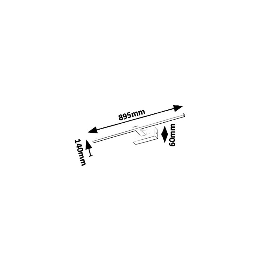 Rabalux 1464 - Iluminación LED para espejos de baño ALBINA LED/18W/230V IP23