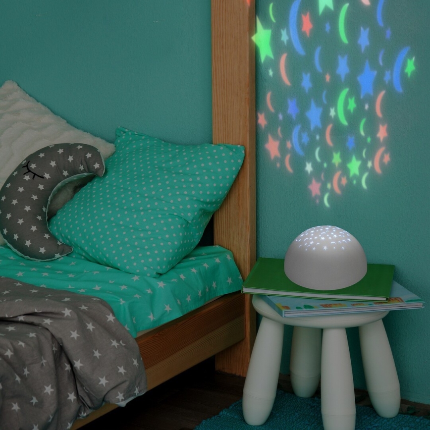 Rabalux - LED Luz nocturna RGB LED/0,5W/3xAA