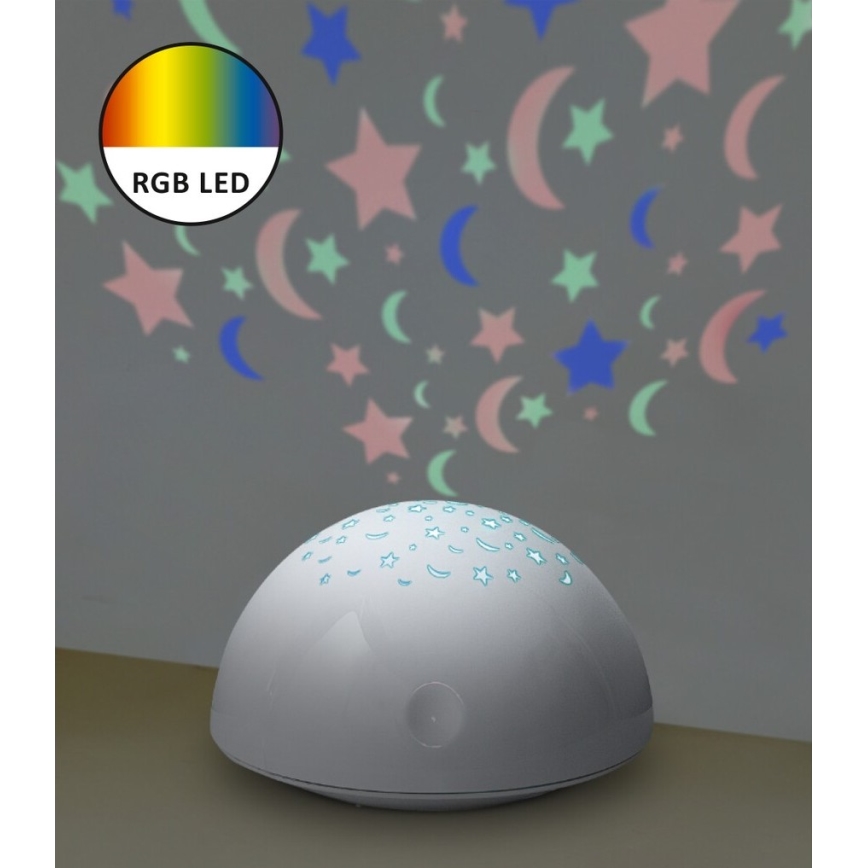 Rabalux - LED Luz nocturna RGB LED/0,5W/3xAA