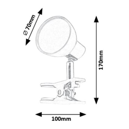 Rabalux - LED Lámpara con clip LED/5W/230V
