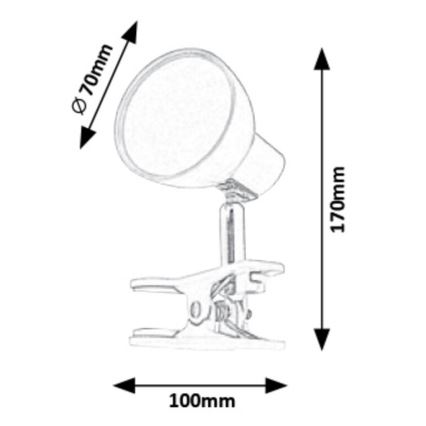 Rabalux - LED Lámpara con clip LED/5W/230V