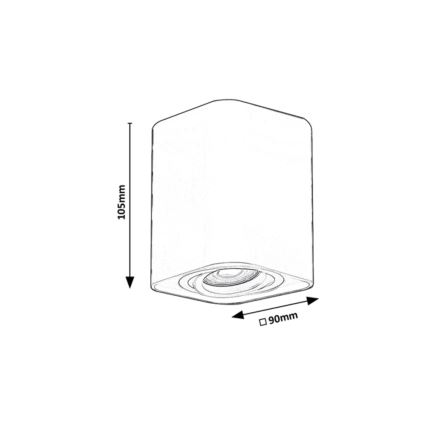 Rabalux - Foco 1xGU10/42W/230V blanco