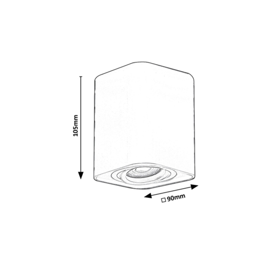 Rabalux - Foco 1xGU10/42W/230V blanco
