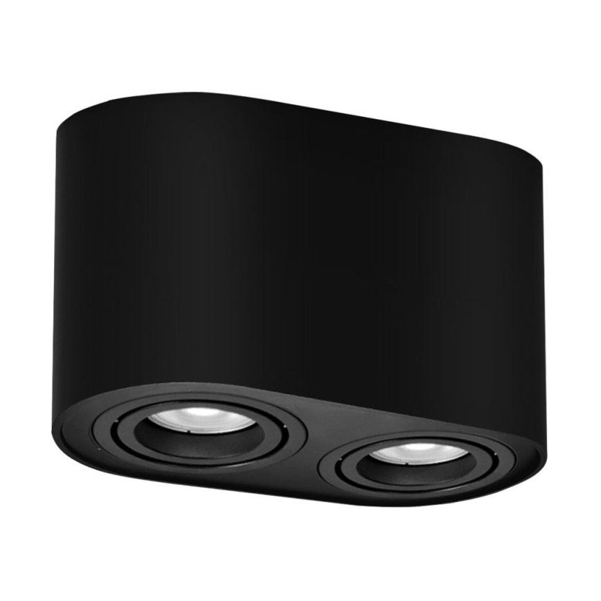 Rabalux - Foco 2xGU10/42W/230V negro