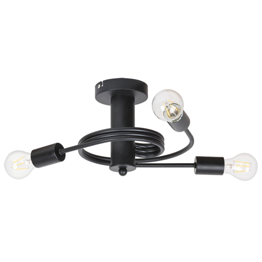 Rabalux - Lámpara de techo 3xE27/15W/230V negro