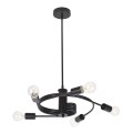 Rabalux 2098 - Lámpara de techo CARLY 5xE27/15W/230V negro