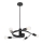 Rabalux 2098 - Lámpara de techo CARLY 5xE27/15W/230V negro