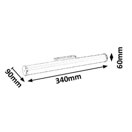 Rabalux - Iluminación LED para espejos de baño LED/6W/230V 34cm