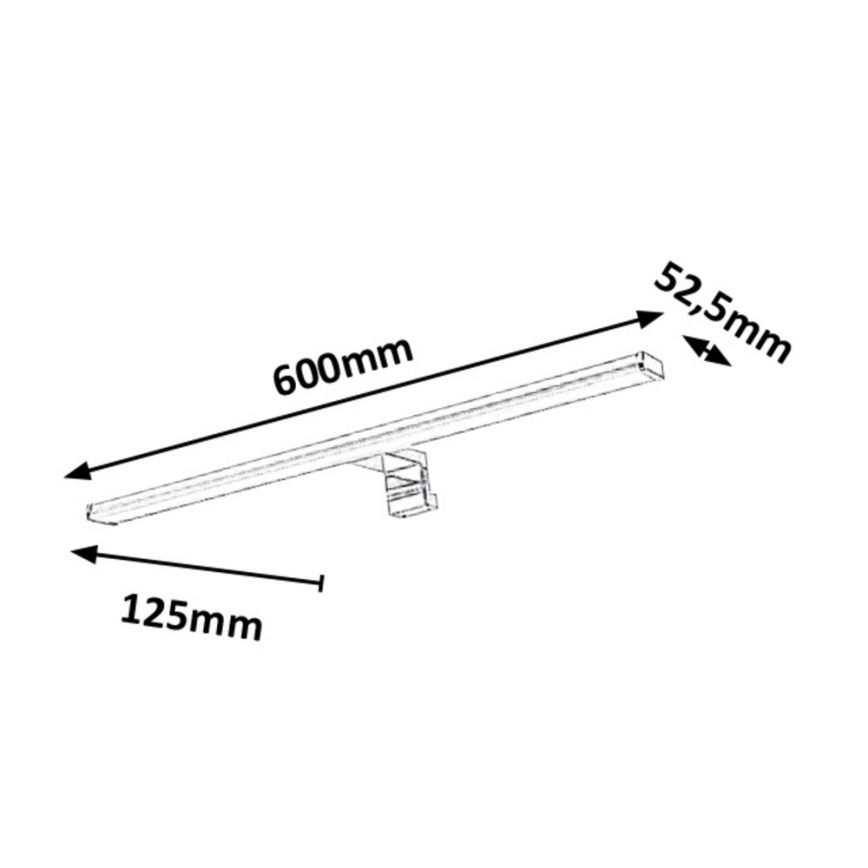 Rabalux - Iluminación LED para espejos de baño LED/12W/230V IP44 60cm