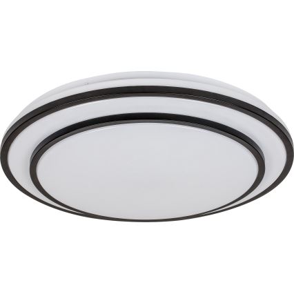 Rabalux - Plafón LED regulable LED/40W/230V 3000-6500K, negro, diámetro 49 cm + mando a distancia