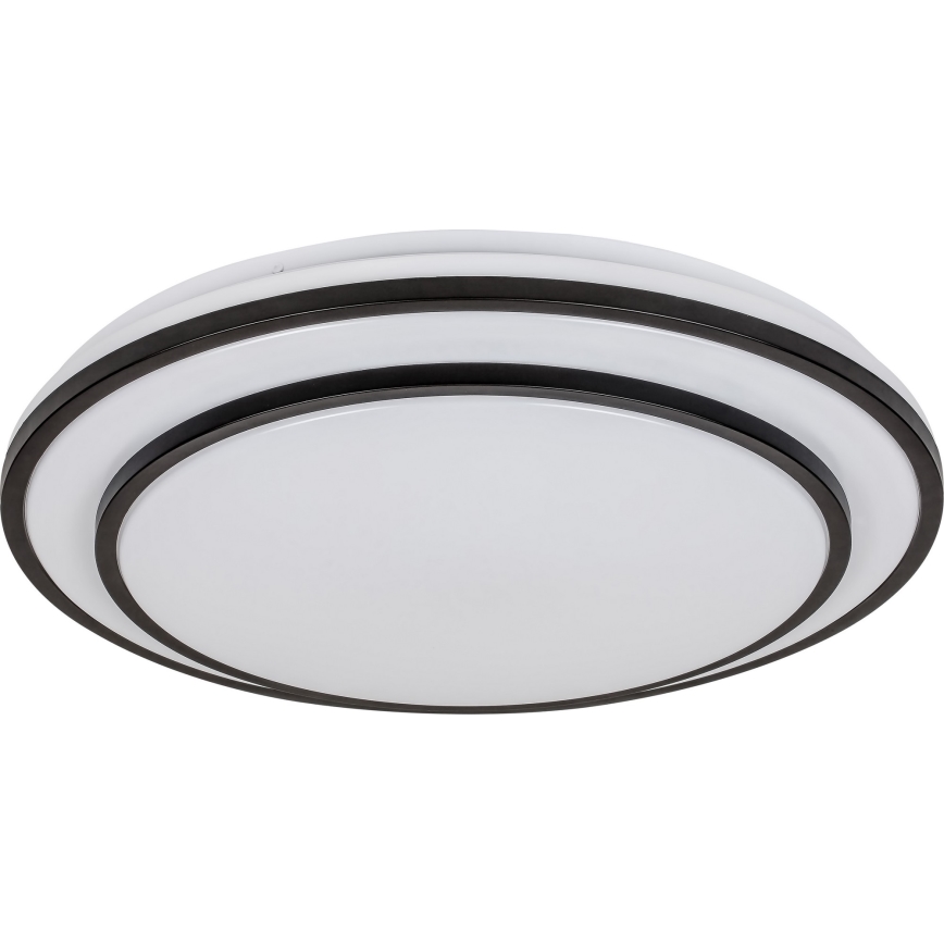Rabalux - Plafón LED regulable LED/40W/230V 3000-6500K, negro, diámetro 49 cm + mando a distancia