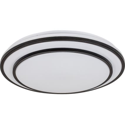 Rabalux - Plafón LED regulable LED/40W/230V 3000-6500K, negro, diámetro 49 cm + mando a distancia