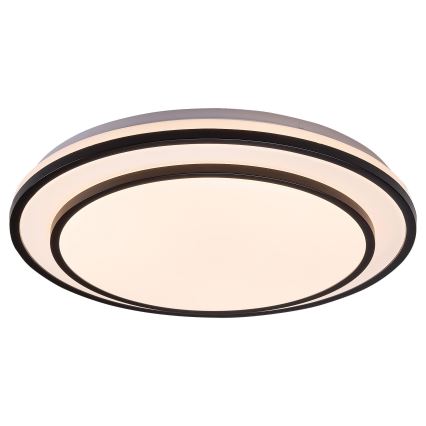 Rabalux - Plafón LED regulable LED/40W/230V 3000-6500K, negro, diámetro 49 cm + mando a distancia