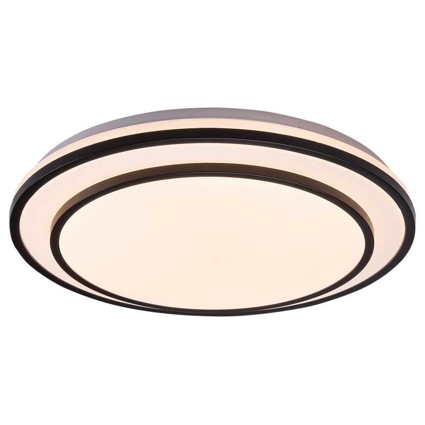 Rabalux - Plafón LED regulable LED/40W/230V 3000-6500K, negro, diámetro 49 cm + mando a distancia